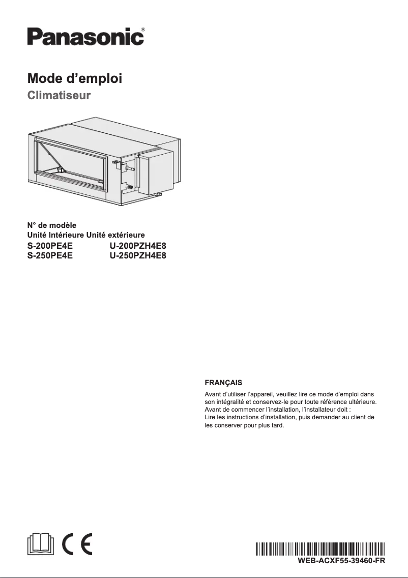 Page 1 of the manual User Manual Panasonic U-250PZH4E8