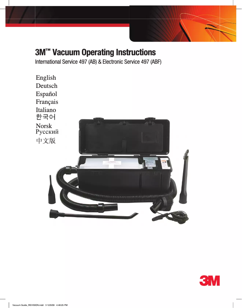 First page image of the manual for 497AJM