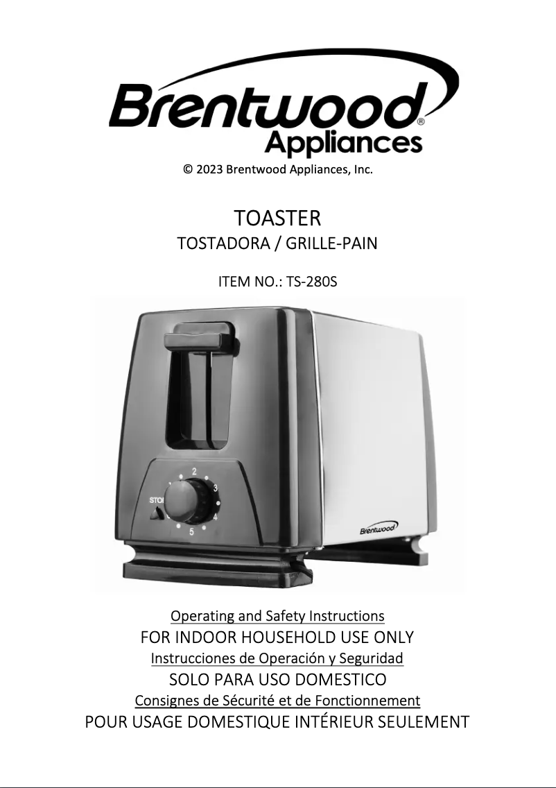 First page image of the manual for TS-280S