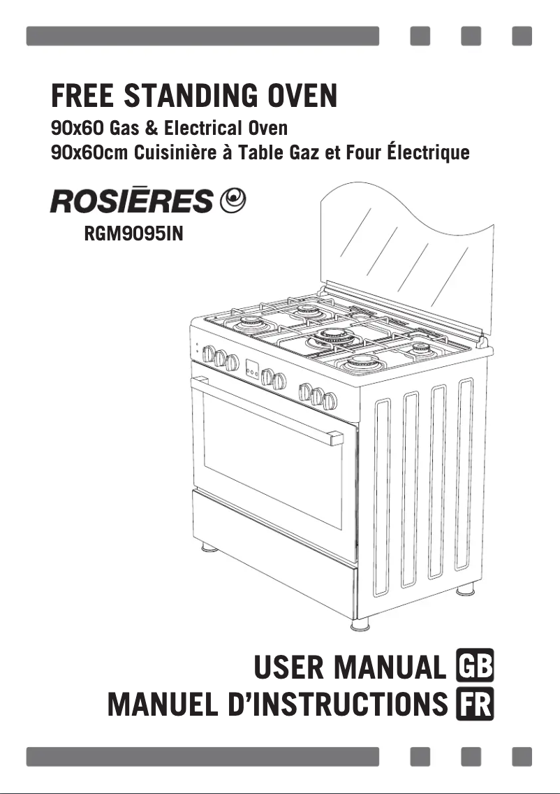 First page image of the manual for RGM 9095 IN