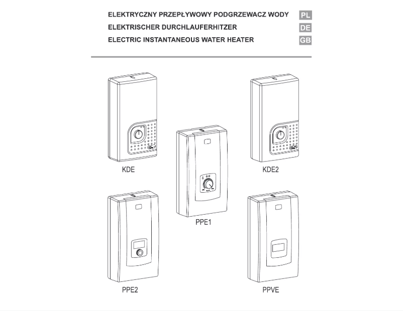 Page 1 of the manual User Manual Kospel PPE1
