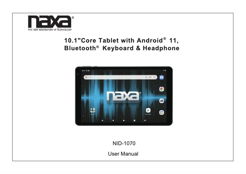 Page 1 of the manual User Manual Naxa NID-1070