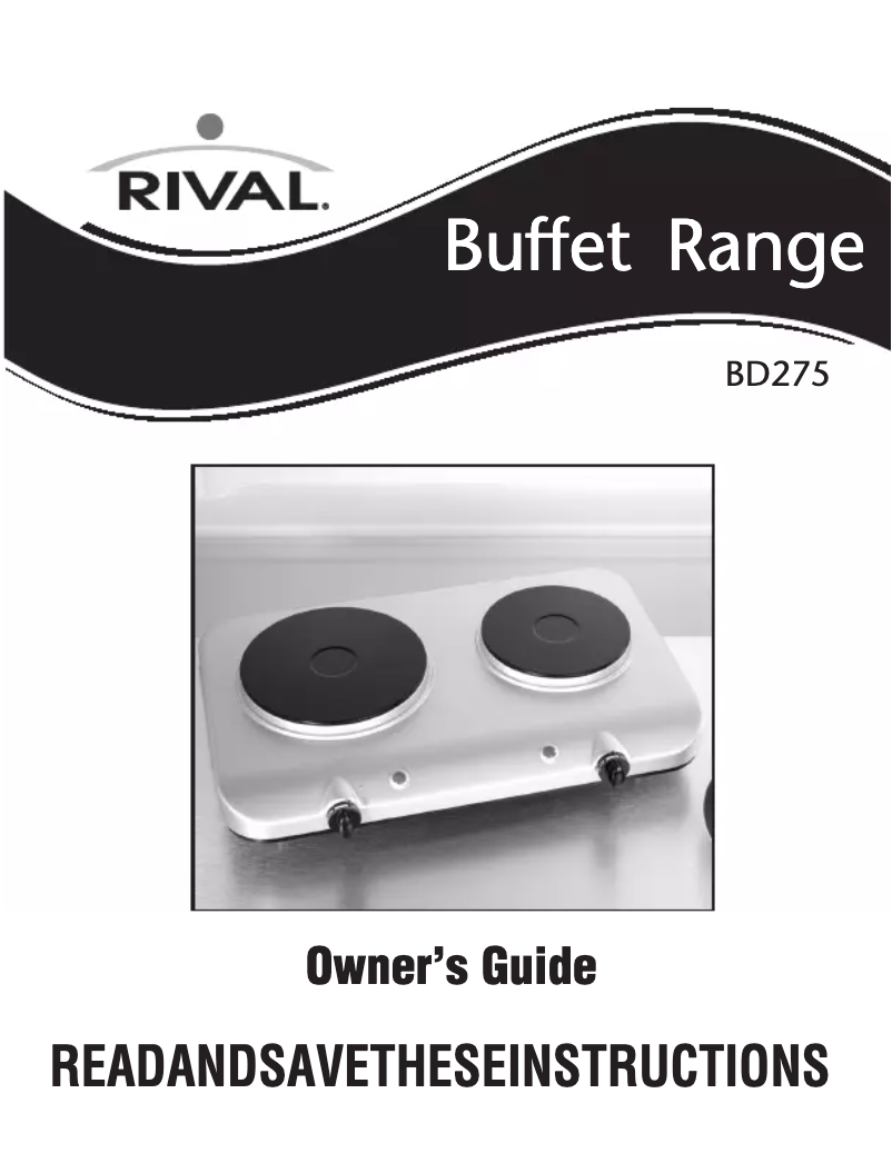 First page image of the manual for BD275