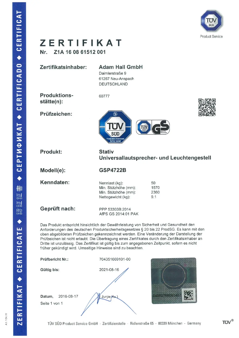 First page image of the manual for SP 4722 B