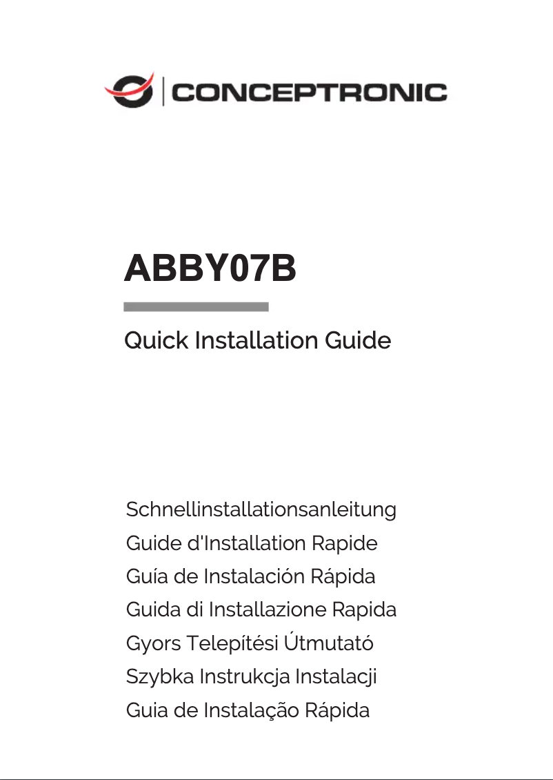 Page 1 of the manual User Manual Equip ABBY07B