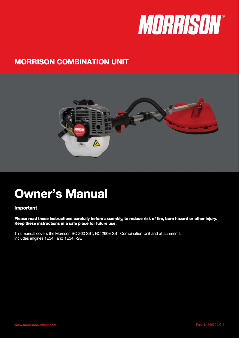 First page image of the manual for BC 260 SST