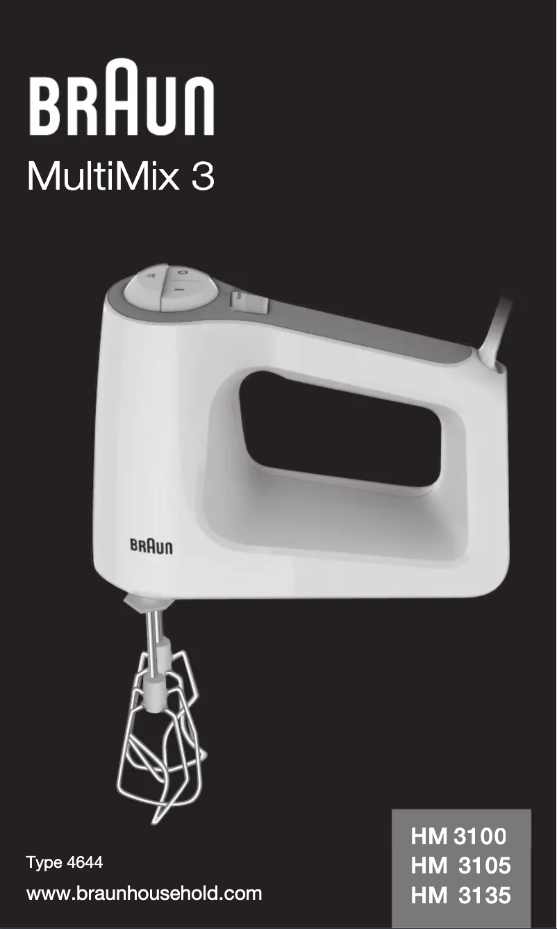 First page image of the manual for HM 3135 WH