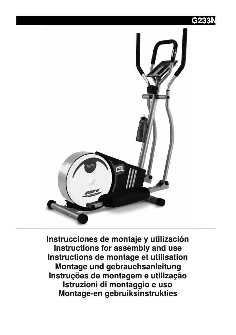 Page 1 of the manual User Manual BH Fitness G233N