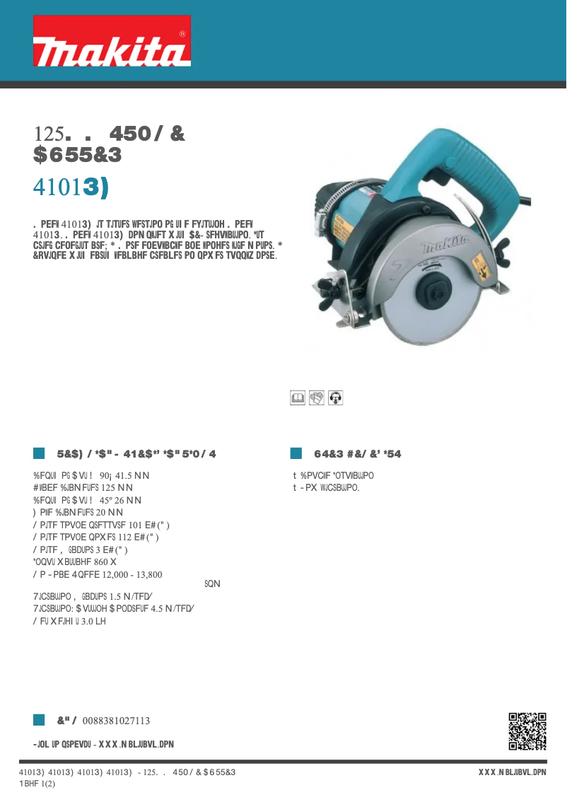 First page image of the manual for 4101RH