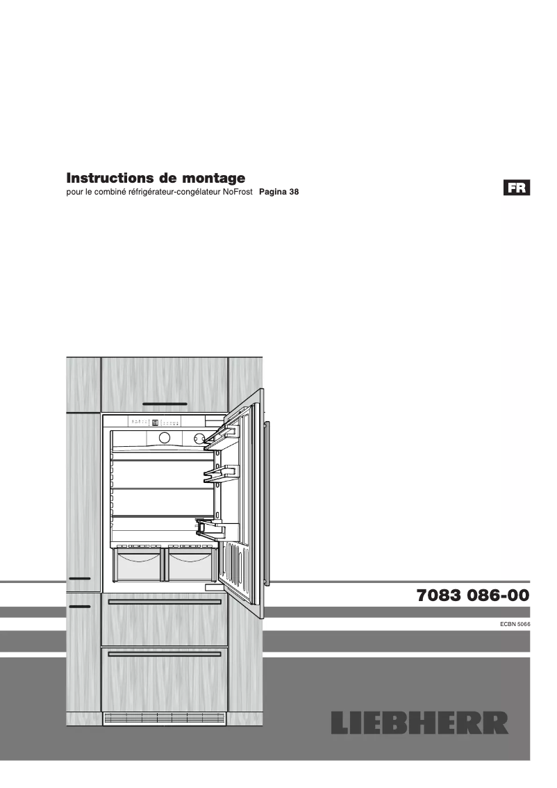 First page image of the manual for ECBN 5066 PremiumPlus BioFresh NoFrost