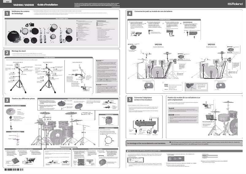 First page image of the manual for VAD506