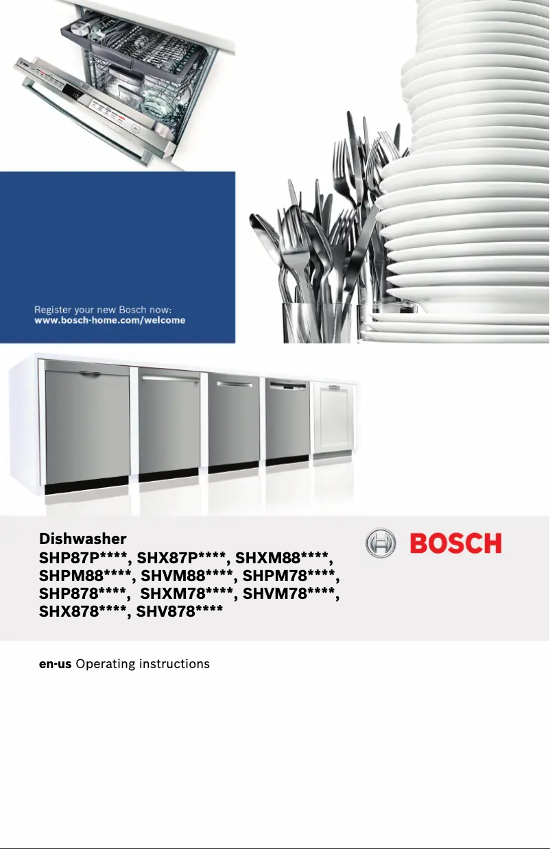 Page 1 of the manual Use and Maintenance Manual Bosch SHPM78Z55N
