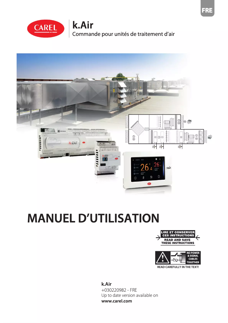 First page image of the manual for k.AIR