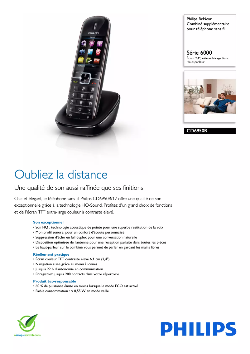 First page image of the manual for BeNear CD6950B