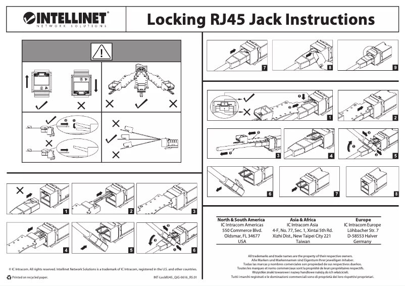Page 1 of the manual User Manual Intellinet 790727