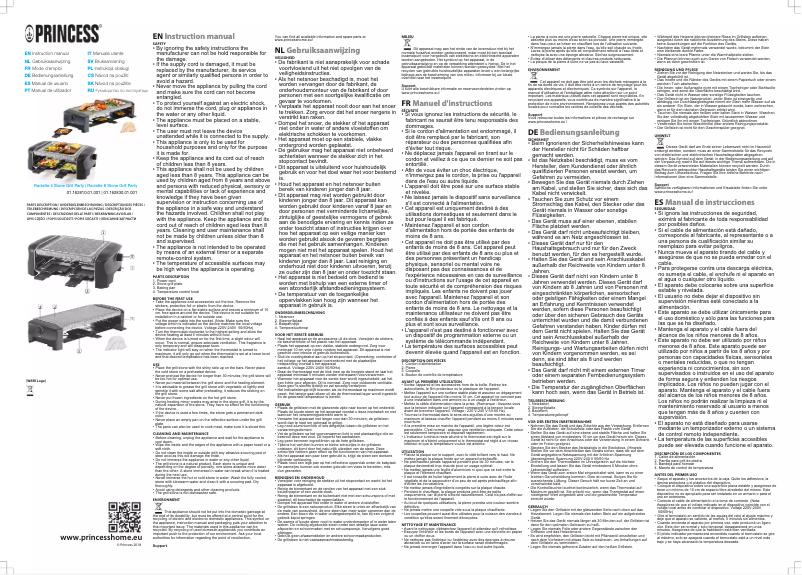 First page image of the manual for Raclette 4 Stone Grill Party 162810