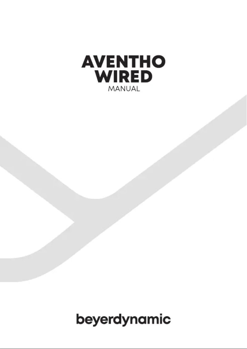 First page image of the manual for Aventho Wired