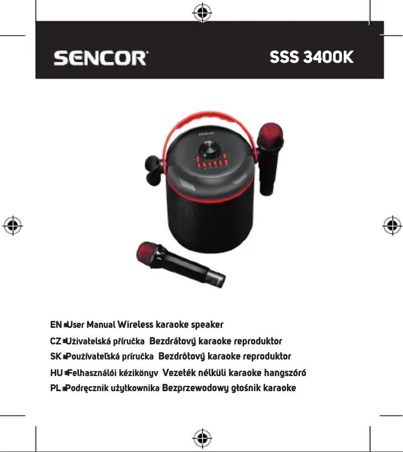 Image de la première page du manuel de l'appareil SSS 3400K