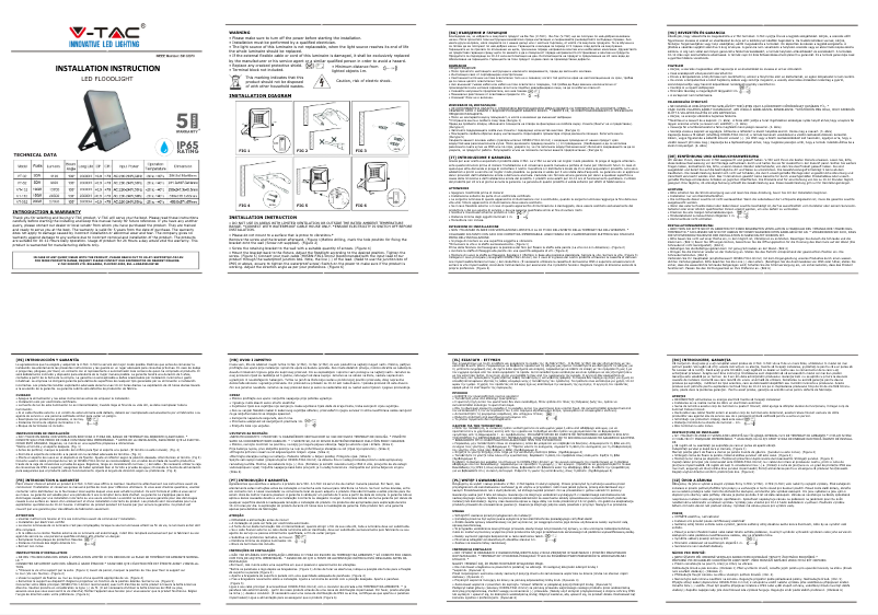 Page 1 of the manual User Manual V-TAC VT-52