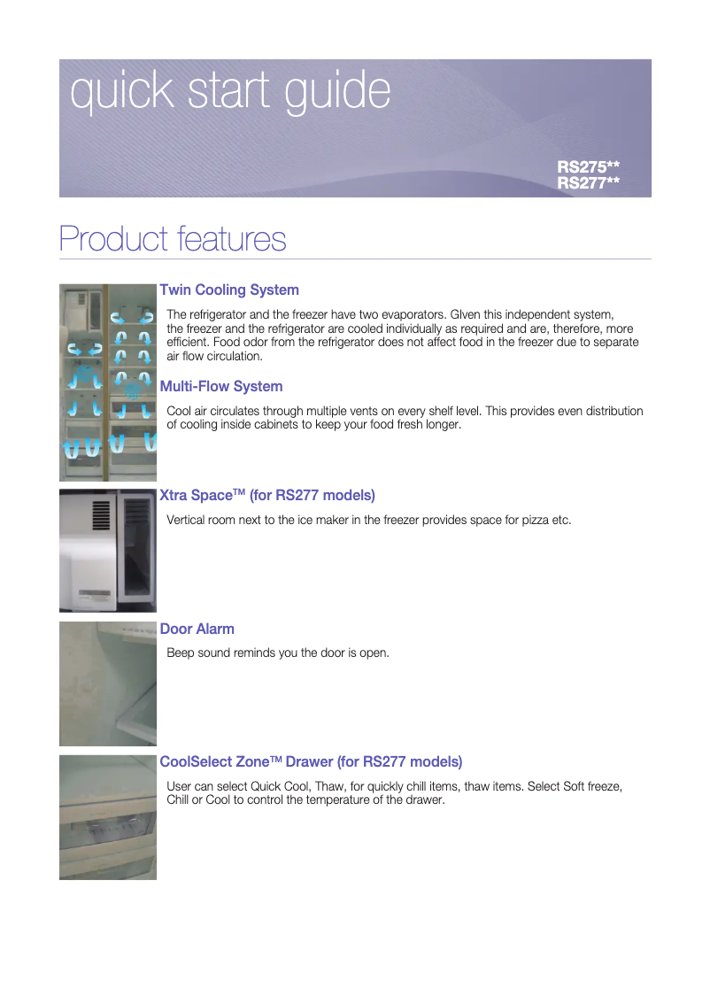 First page image of the manual for RSA1UTPE