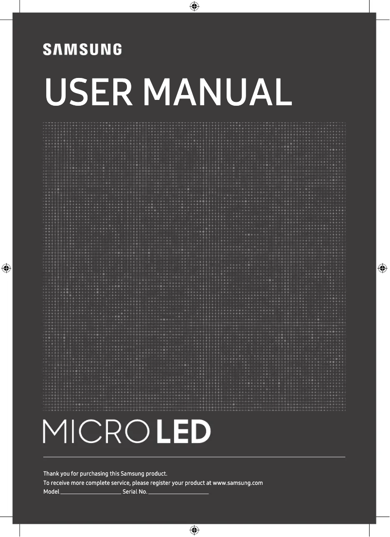 First page image of the manual for MNA110MS1AC
