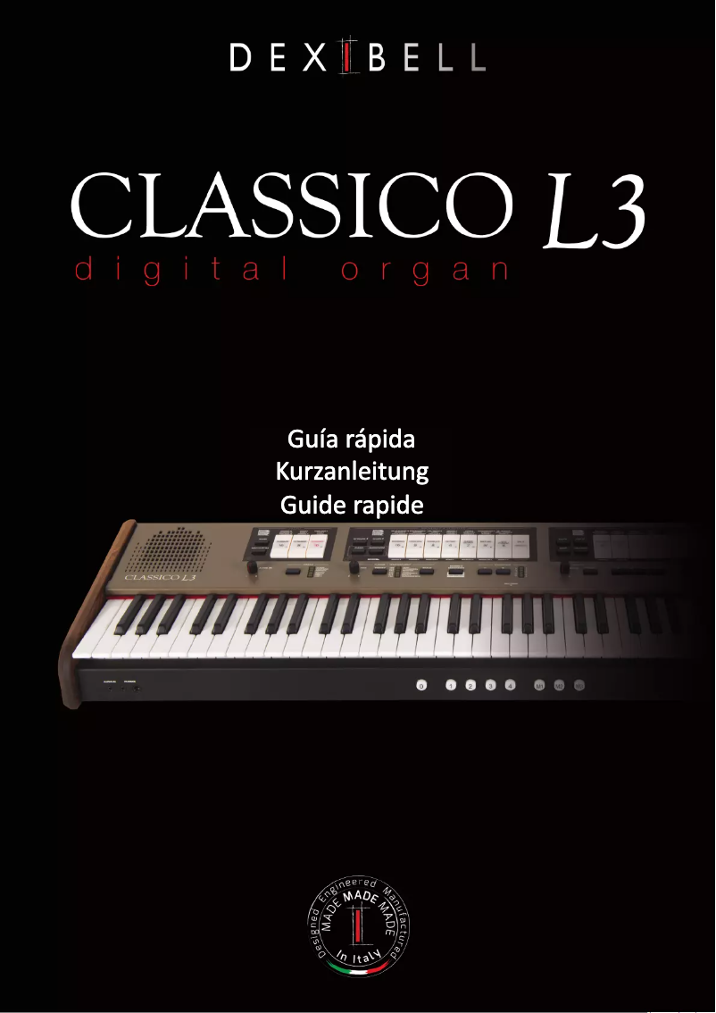 First page image of the manual for Classico L3