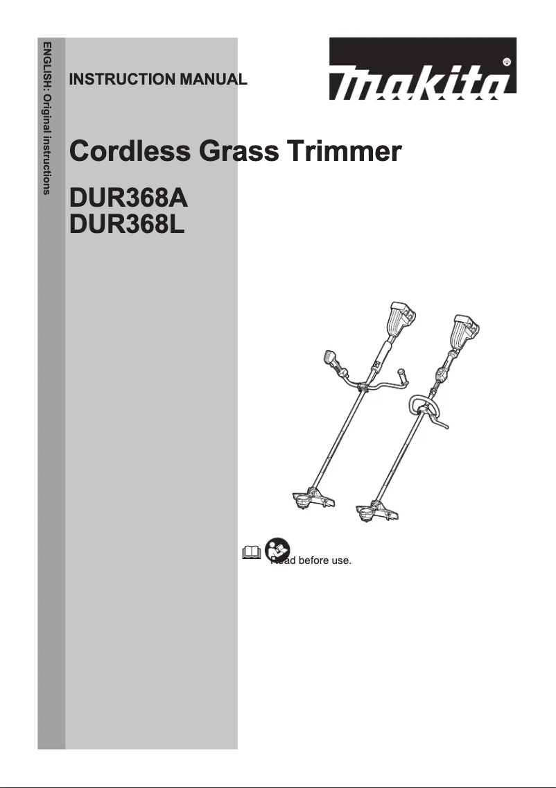 First page image of the manual for DUR368LPG2