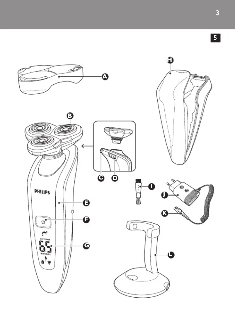 Page 1 of the manual User Manual Philips Arcitec RQ1062