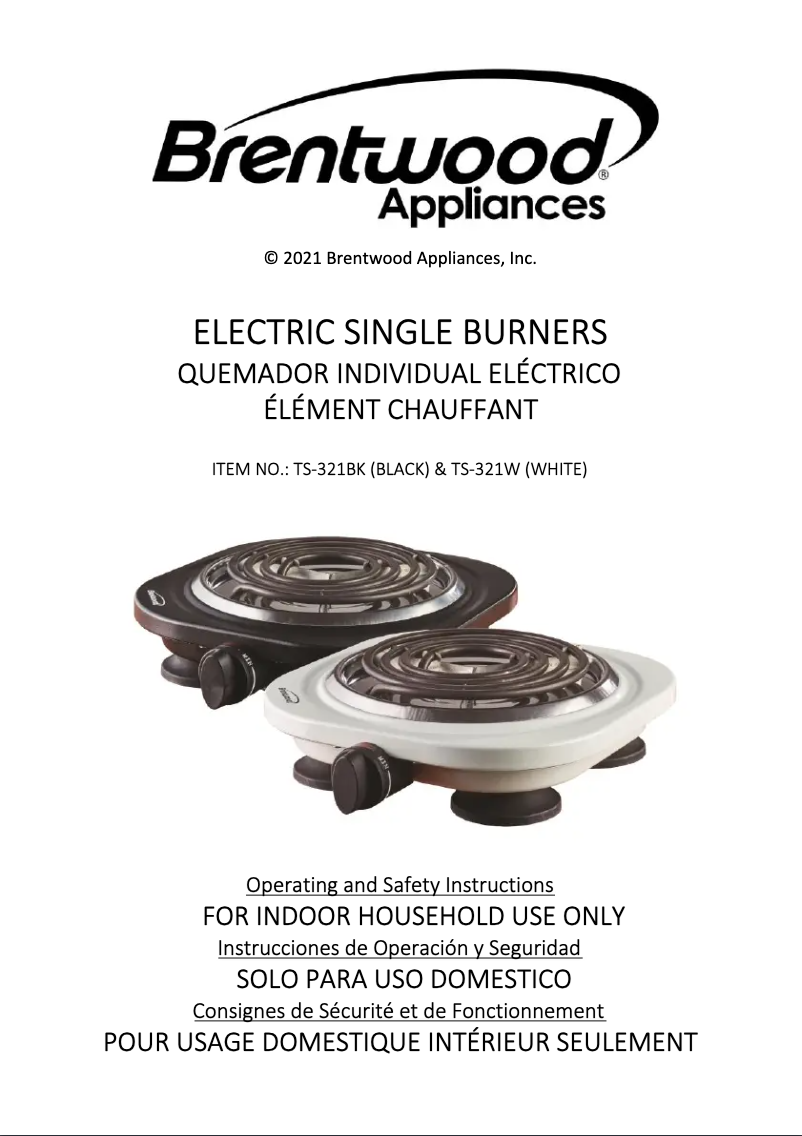 Image de la première page du manuel de l'appareil TS-321W