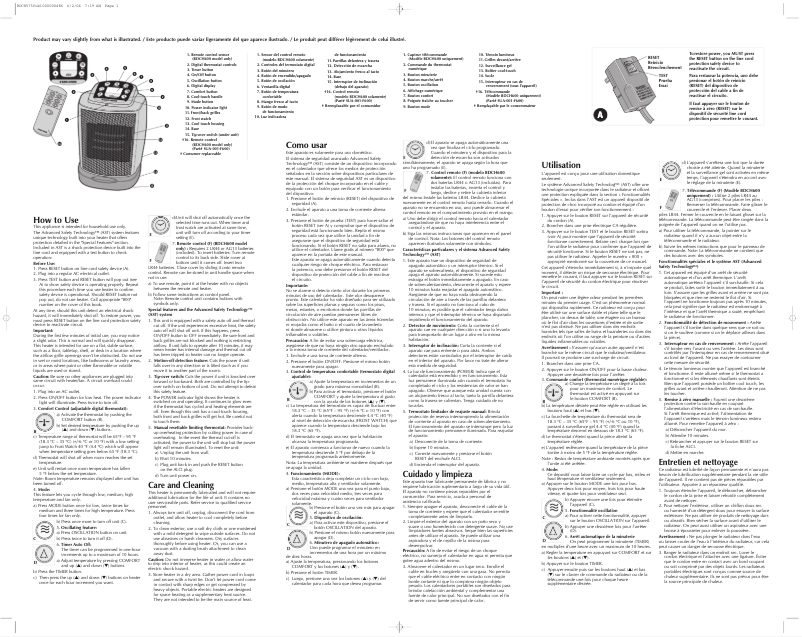 First page image of the manual for BDCH575