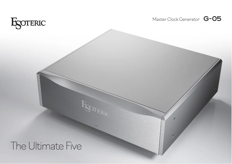 First page image of the manual for G-05