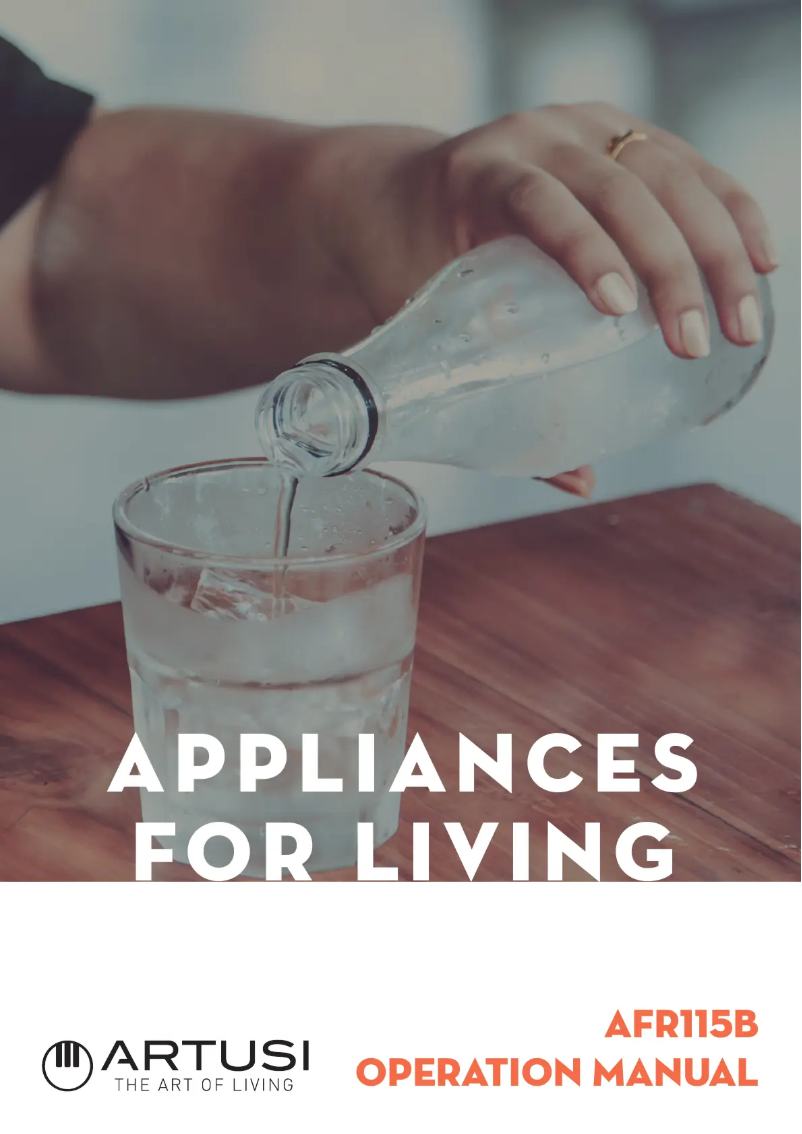 Page 1 of the manual User Manual Artusi AFR115B