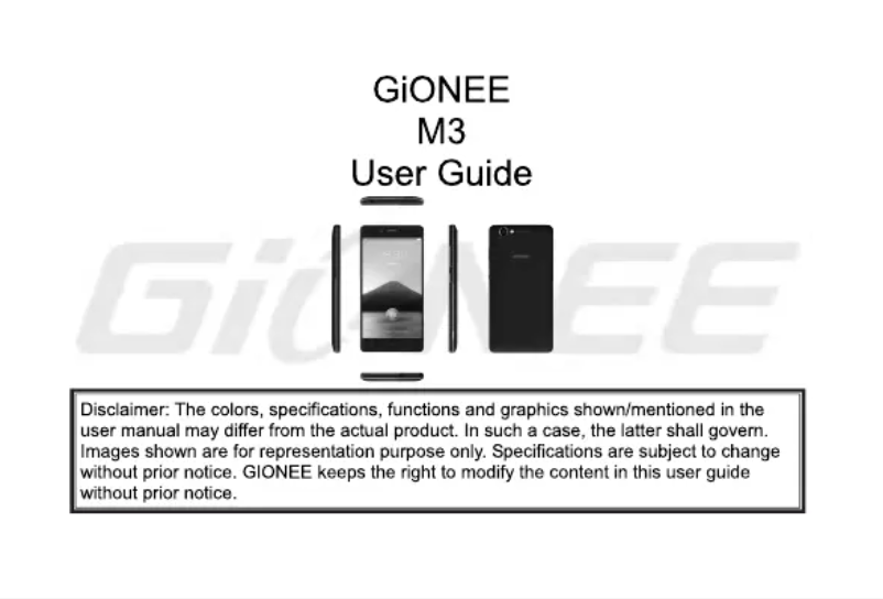 First page image of the manual for Marathon M3