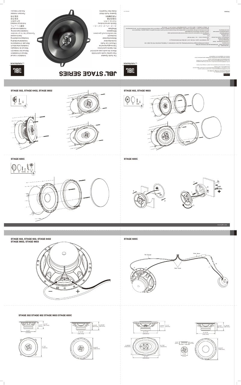 Page 1 of the manual User Manual JBL Stage 6402