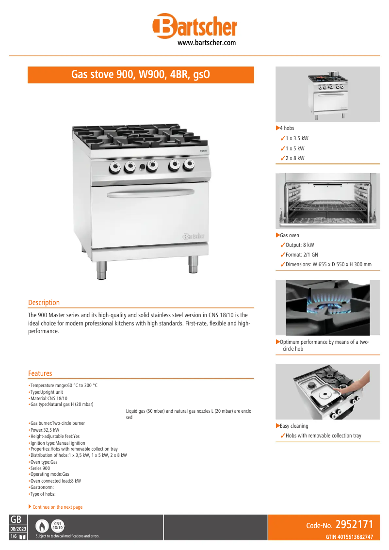 First page image of the manual for 2952171