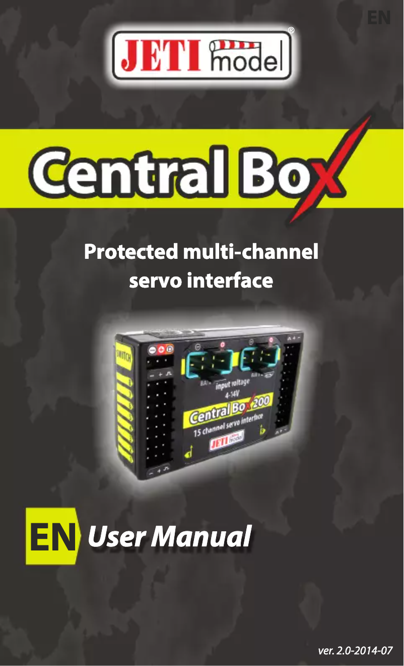 First page image of the manual for Central Box 200