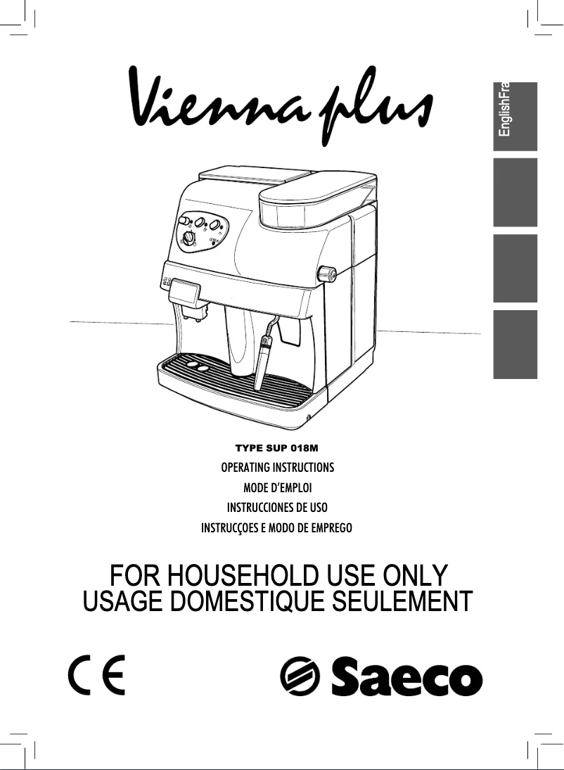 First page image of the manual for Saeco Vienna Plus RI9737