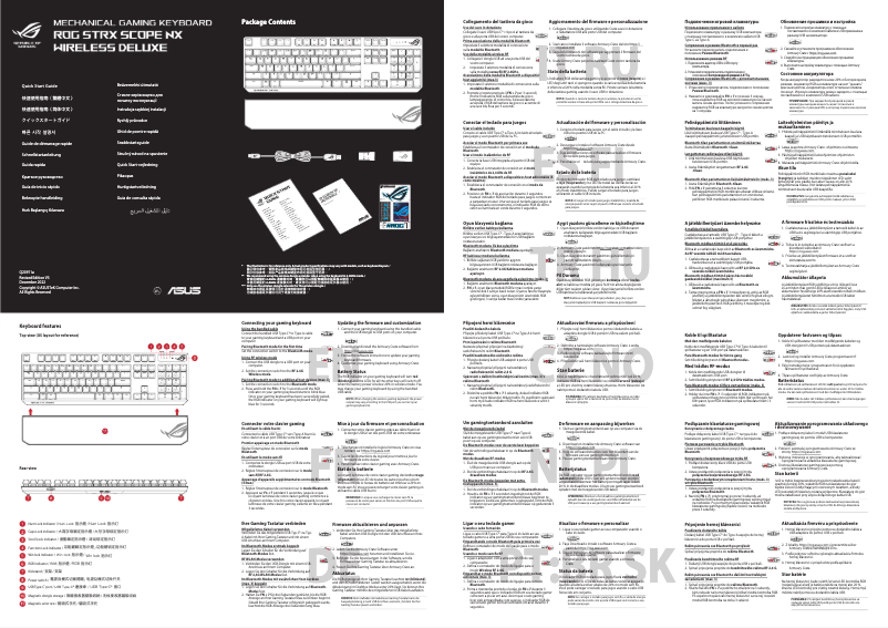 First page image of the manual for ROG Strix Scope NX Wireless Deluxe