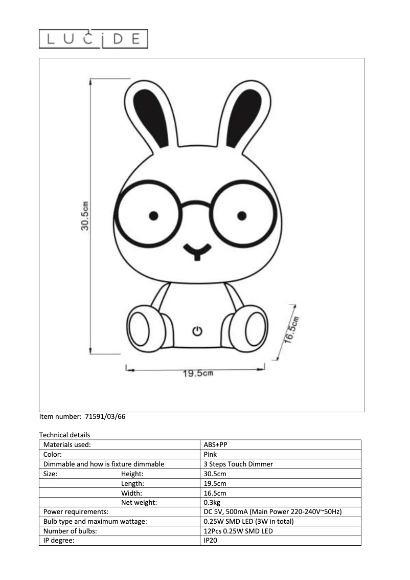 First page image of the manual for Dodo