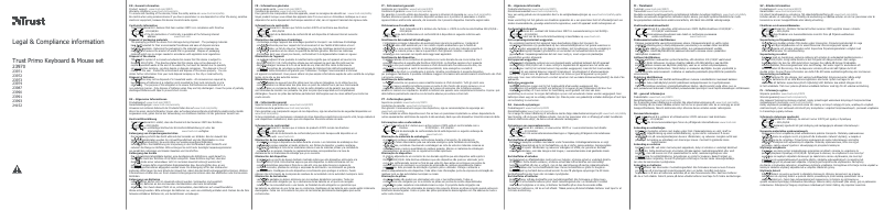 First page image of the manual for Primo 23971