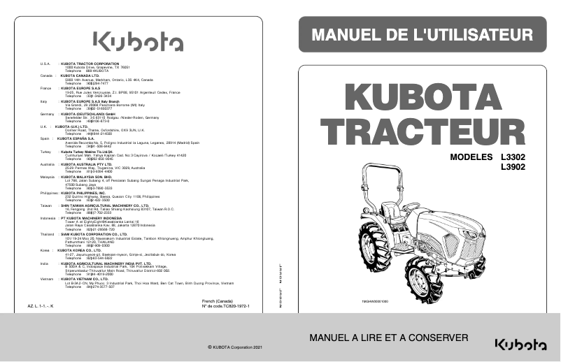 First page image of the manual for L3902