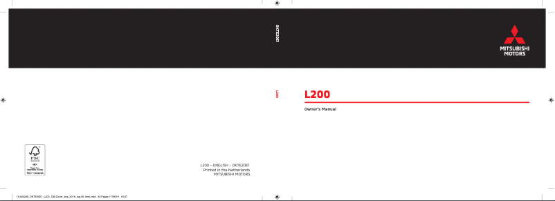First page image of the manual for Triton L200 (2020)