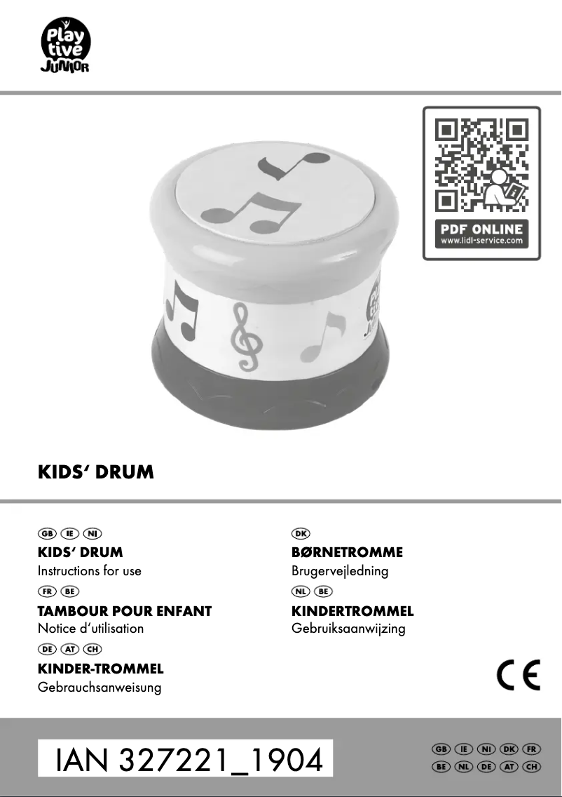 First page image of the manual for IAN 327221