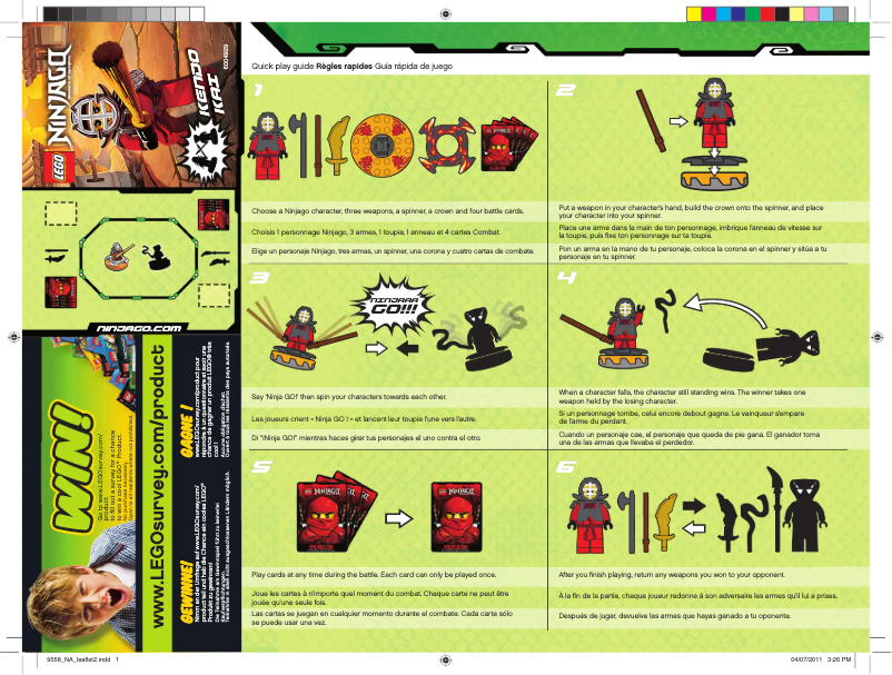 First page image of the manual for Training Set