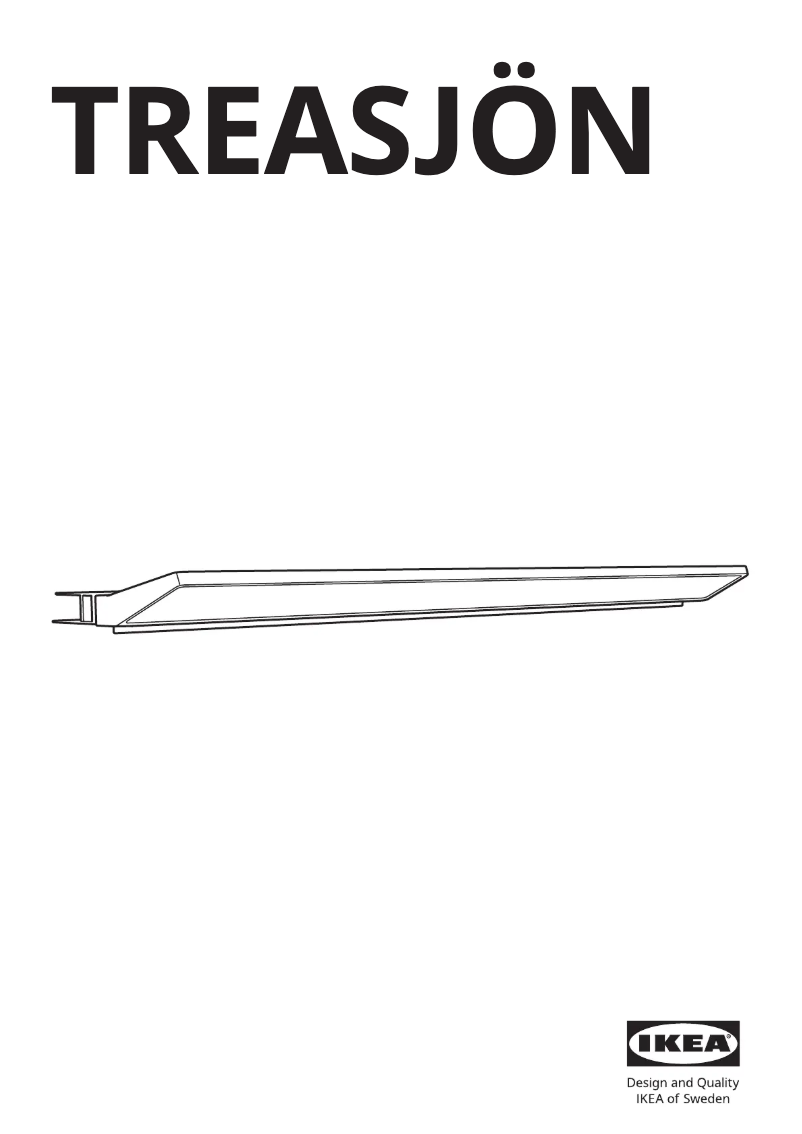 Page 1 of the manual User Manual Ikea TREASJÖN 905.766.77