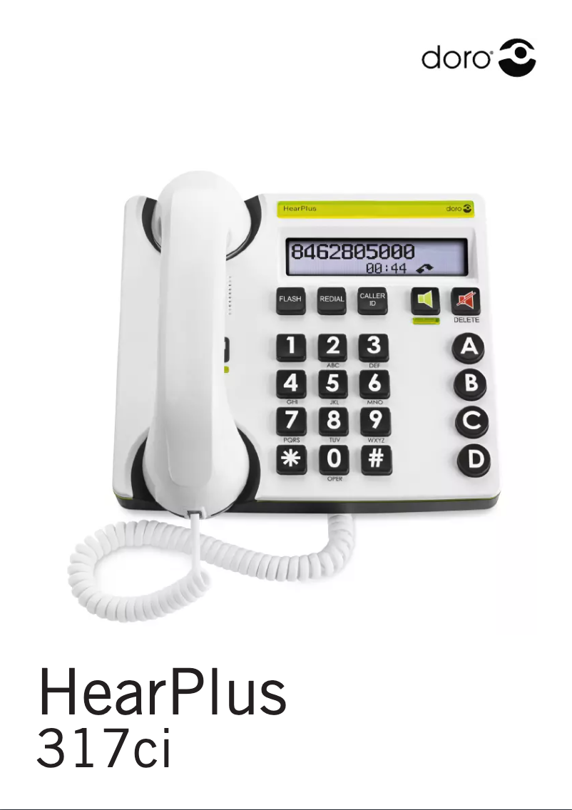 First page image of the manual for HearPlus 317ci