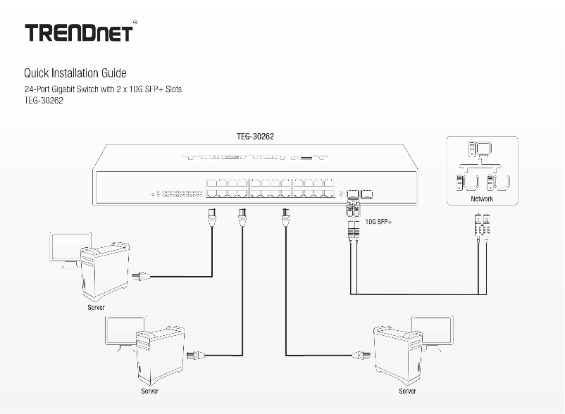 Page 1 of the manual User Manual TRENDnet TEG-30262
