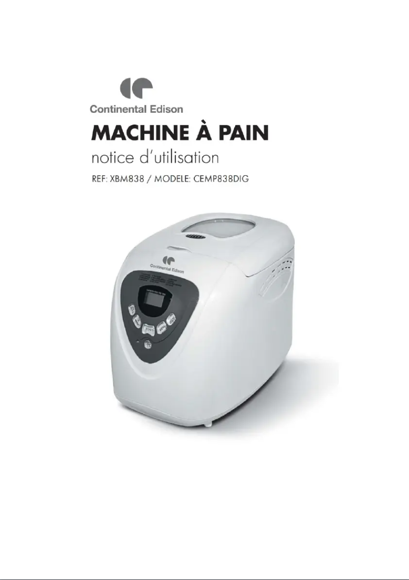 First page image of the manual for CEMP838DIG