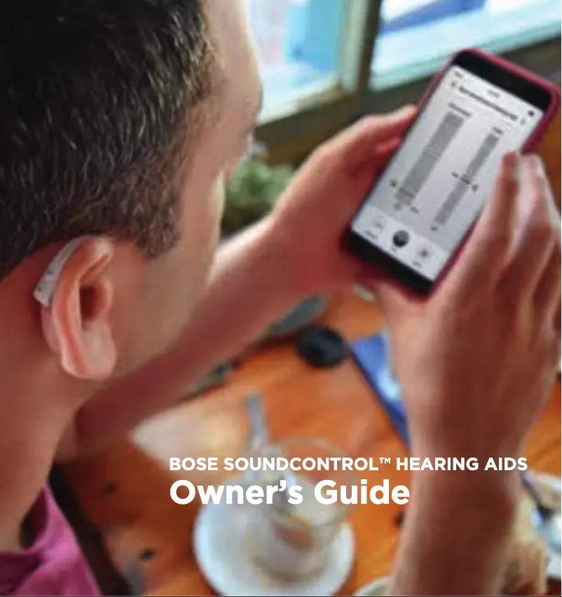 Page 1 of the manual User Manual Bose SoundControl Hearing Aids