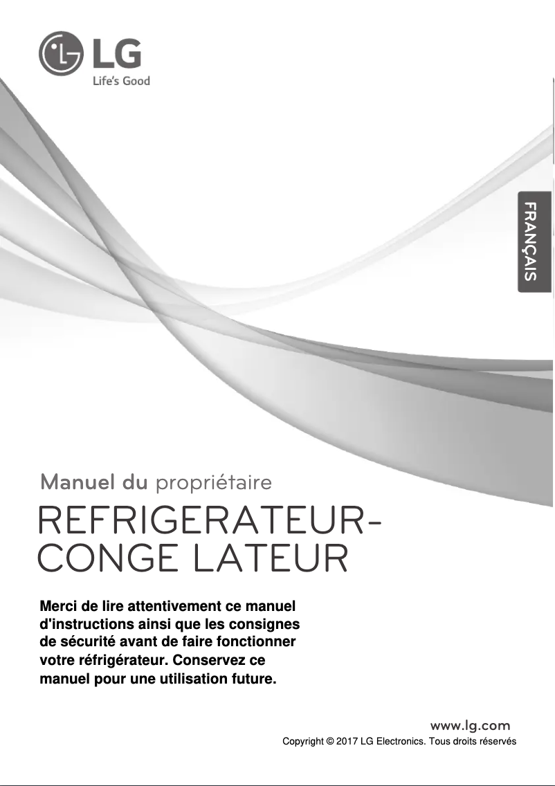 Page 1 of the manual User Manual LG GTF7851PS
